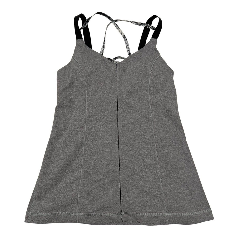 Lululemon‎ Women's Tank Top Gray Straps Strappy Size 6